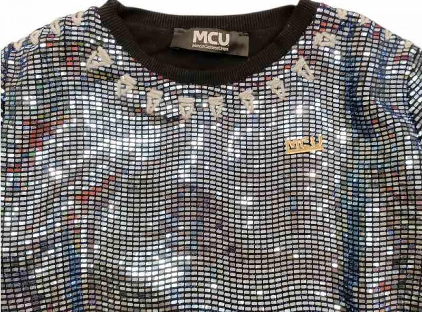 M.c.u. - Felpa Specchietti Azzurri MCU00115
