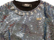 M.c.u. - Felpa Specchietti Azzurri MCU00115