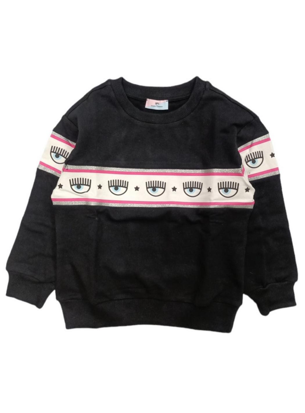 Chiara Ferragni - Felpa Nera Maxilogomania 0050 510608 0250