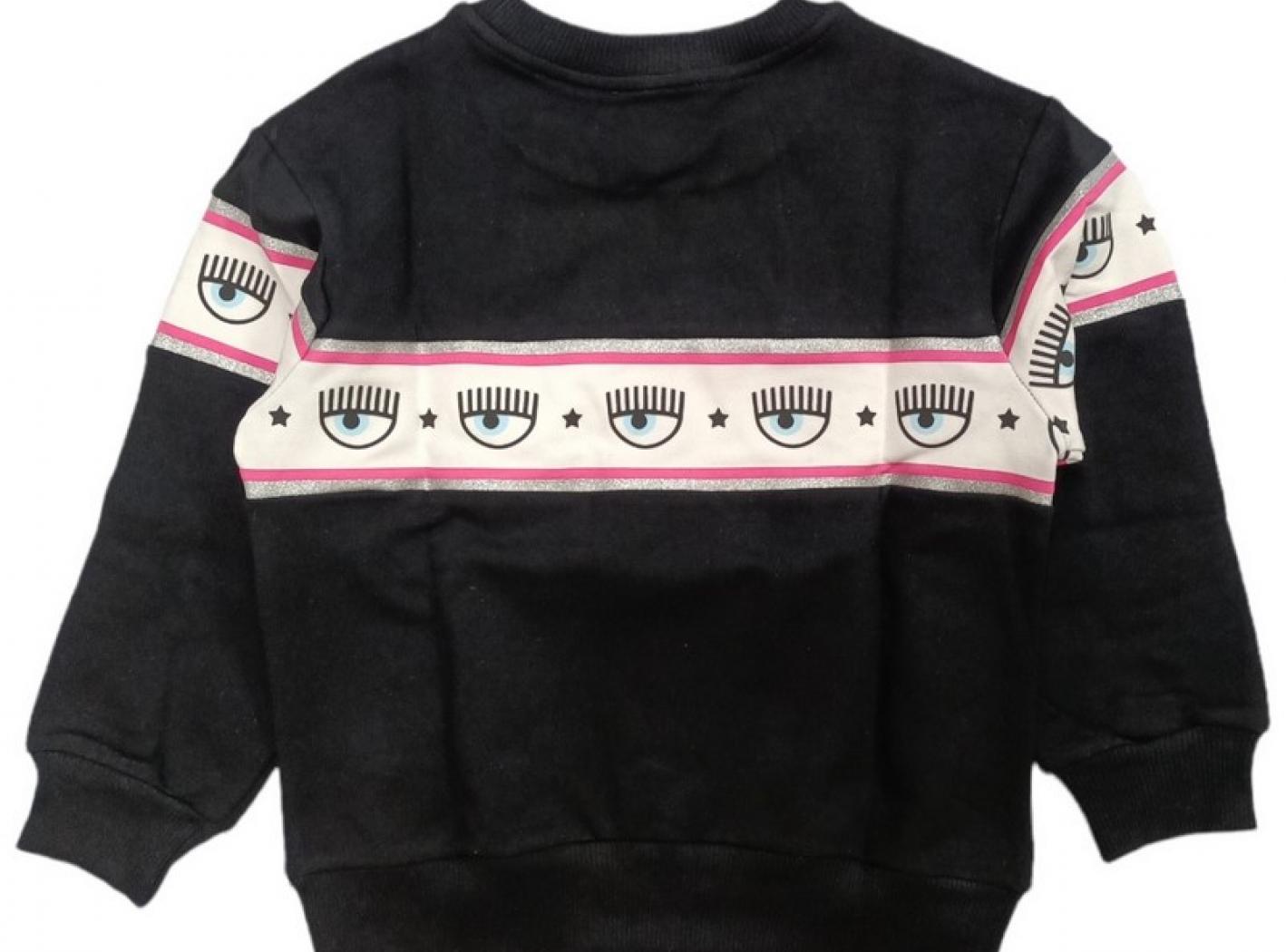 Chiara Ferragni - Felpa Nera Maxilogomania 0050 510608 0250