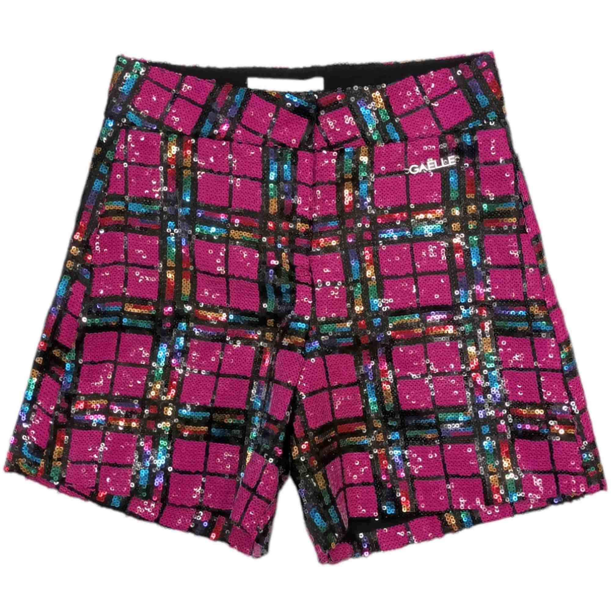 Gaelle Paris - Short Fuxia Paillettes 2742P0635