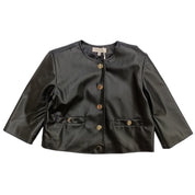 Twinset - Giacca Nera 00006 Ecopelle 231GJ2Q20
