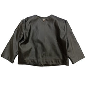 Twinset - Giacca Nera 00006 Ecopelle 231GJ2Q20