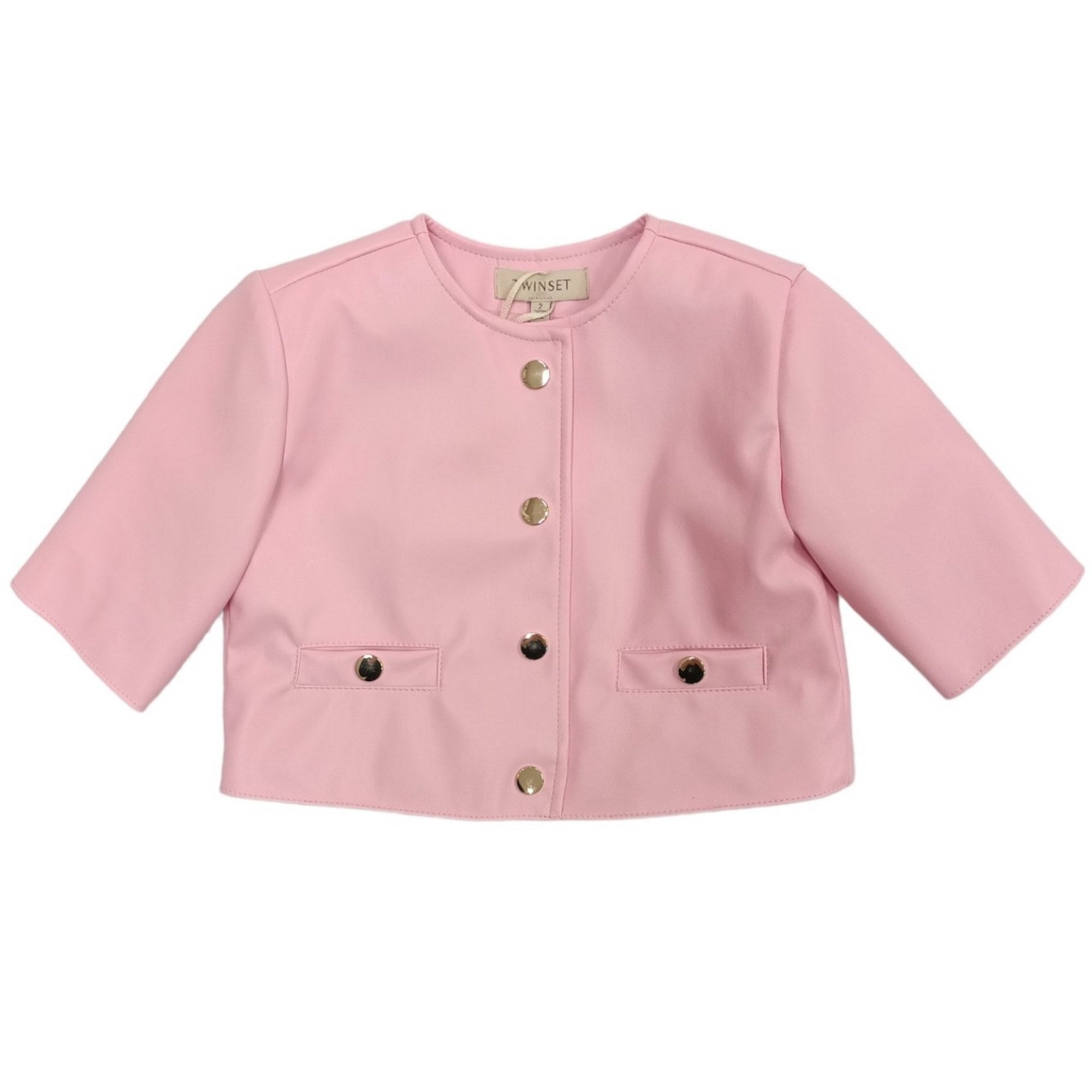 Twinset - Giacca Rosa 10375 Ecopelle 231GJ2Q20