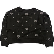 Chiara Ferragni - Felpa Nera 0050 Logomania 59A606 1005
