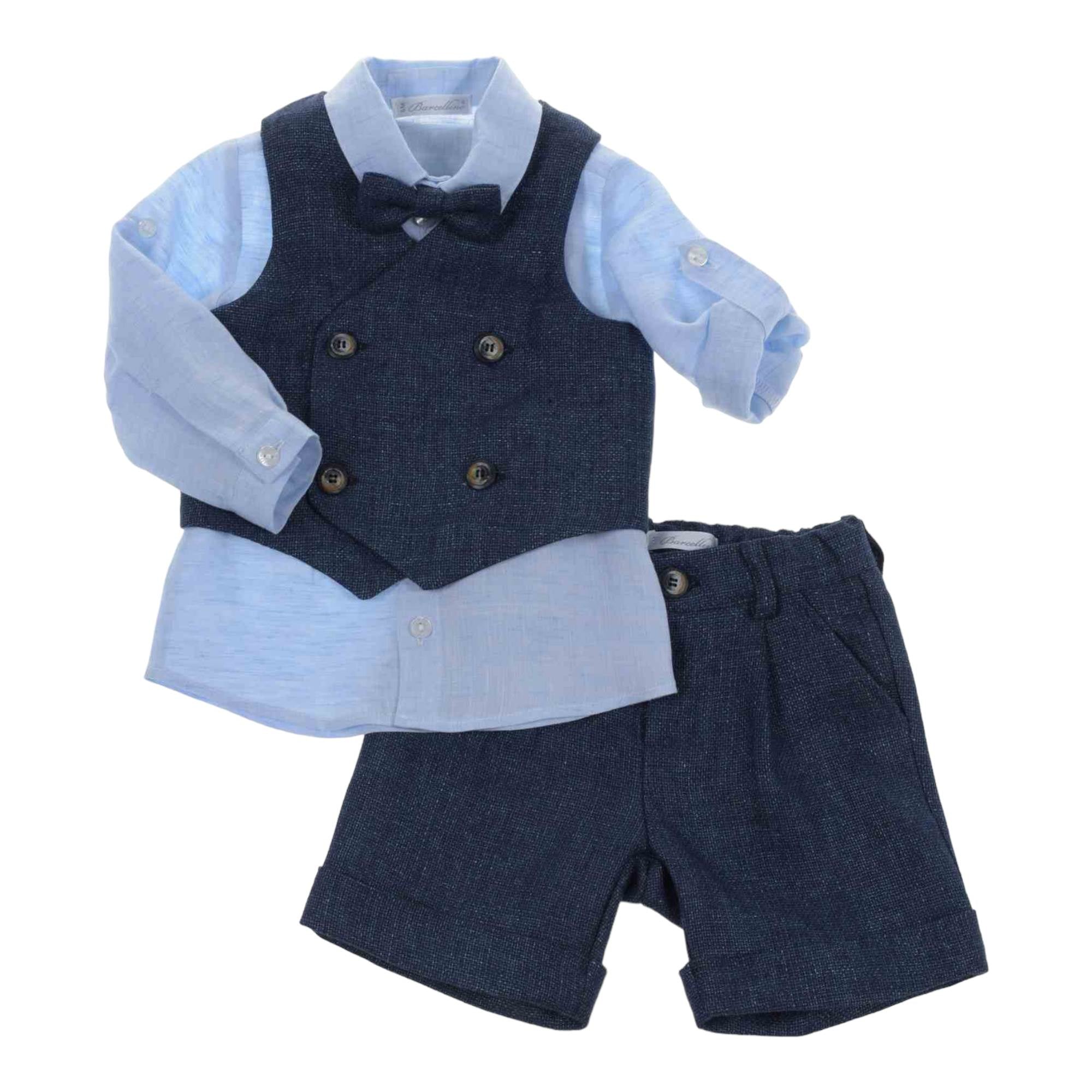 Barcellino - Completo 4 Pz. Blu/celeste 100509