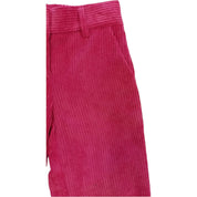 Monnalisa - Pantaloni Fuxia 0098 Velluto Coste Larghe 17B407 2855