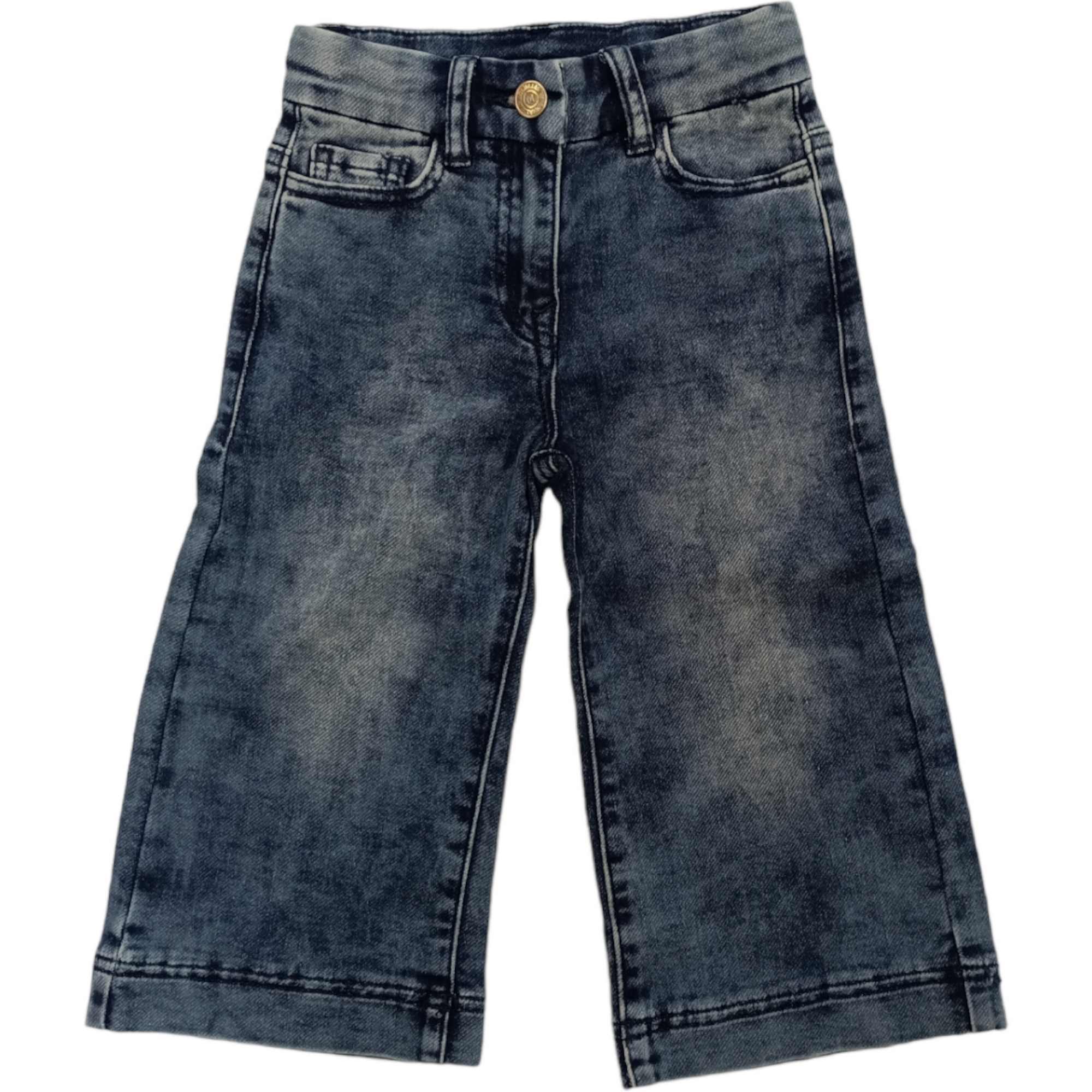 Monnalisa - Denim Felpa Pop 0055 Blu Stone 19B415 2754