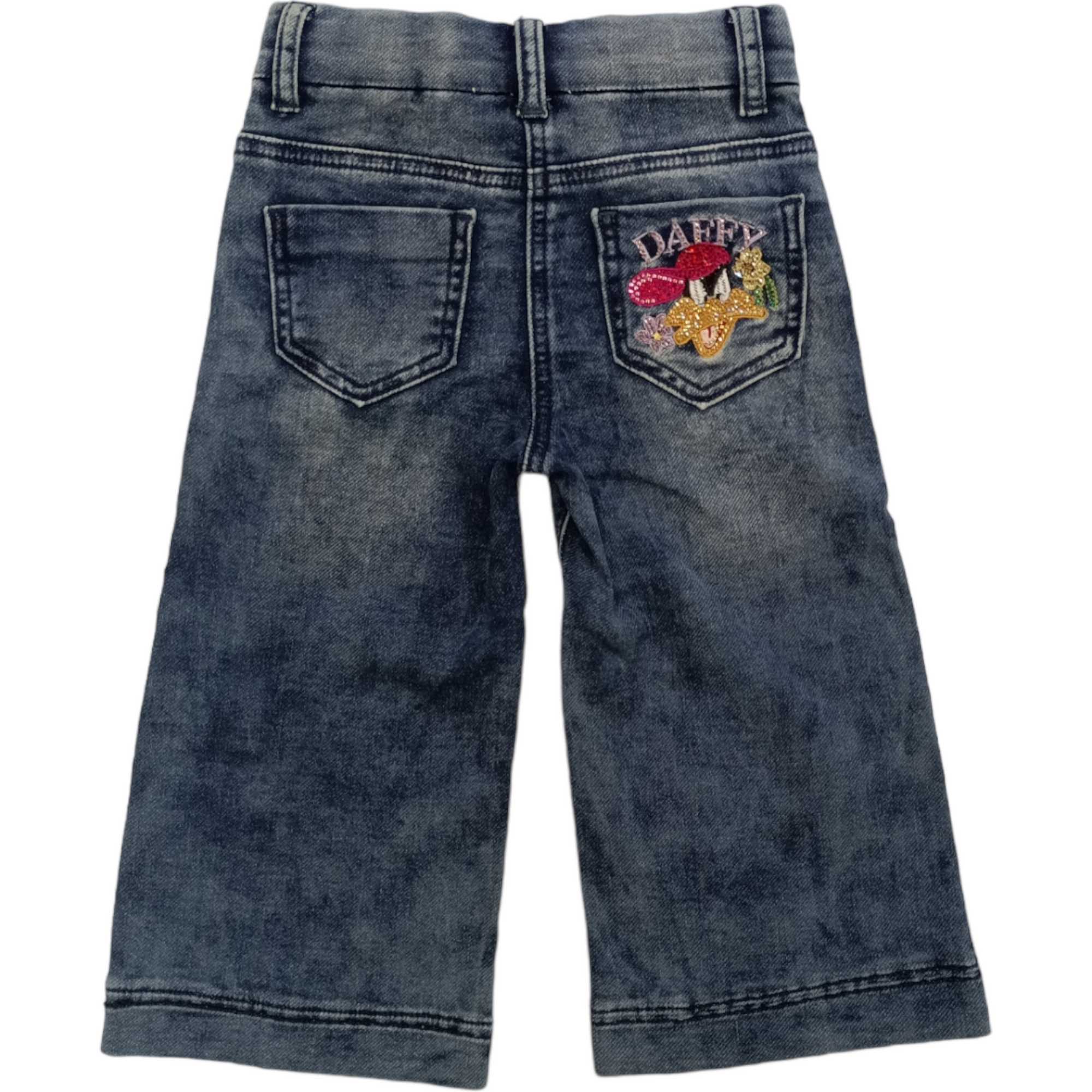 Monnalisa - Denim Felpa Pop 0055 Blu Stone 19B415 2754