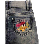 Monnalisa - Denim Felpa Pop 0055 Blu Stone 19B415 2754
