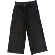 Monnalisa - Pantaloni Nero 0050 Velluto Coste Larghe 17B407 2855