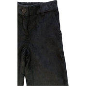 Monnalisa - Pantaloni Nero 0050 Velluto Coste Larghe 17B407 2855