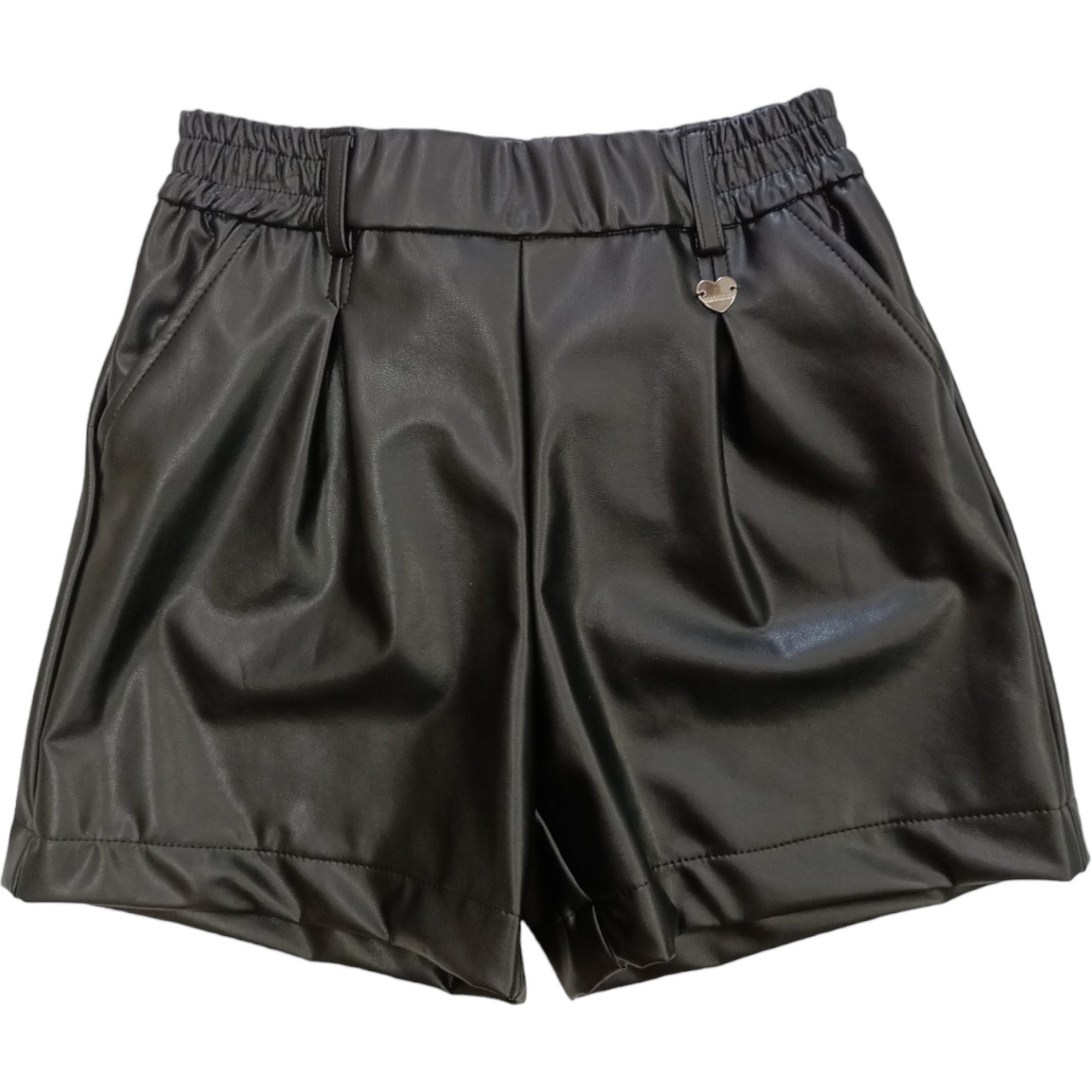 Monnalisa - Short Nero Spalmato 0050 17B403 2403