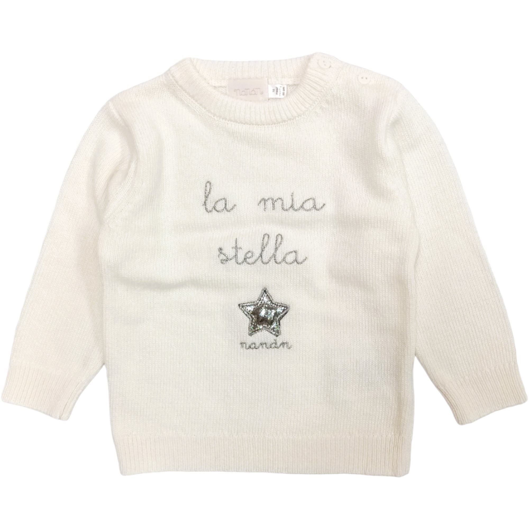 Nanan - Maglia Panna/argento - La Mia Stella I23427