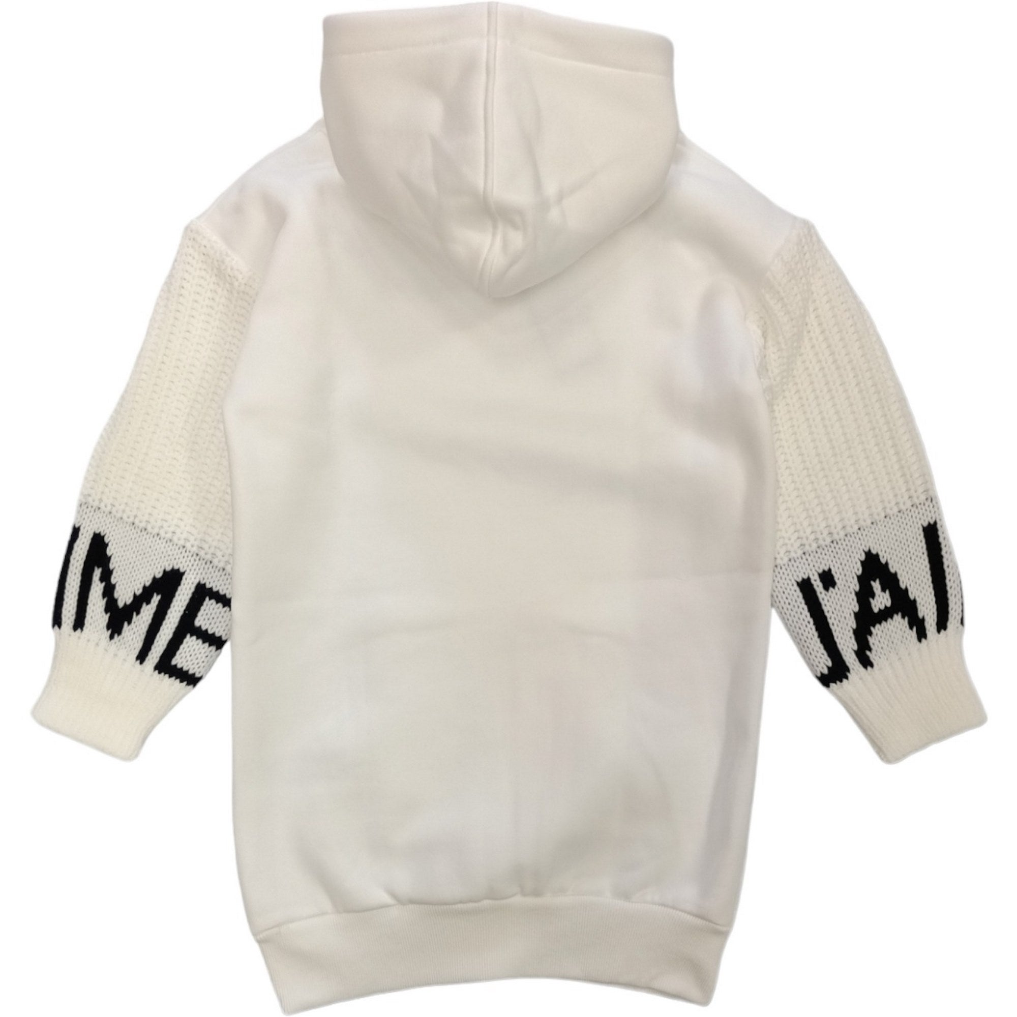 J'aime' - Maxifelpa Bianca C/cappuccio 4609G-MI
