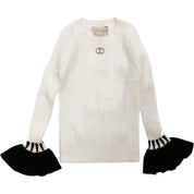 Twinset - Maglia Bianco/nero 2722 232GJ3721