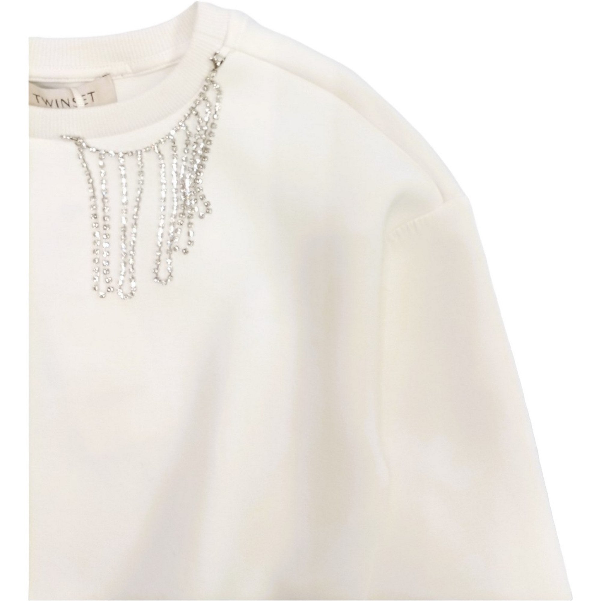Twinset - Felpa Bianca 0282 232GJ2410