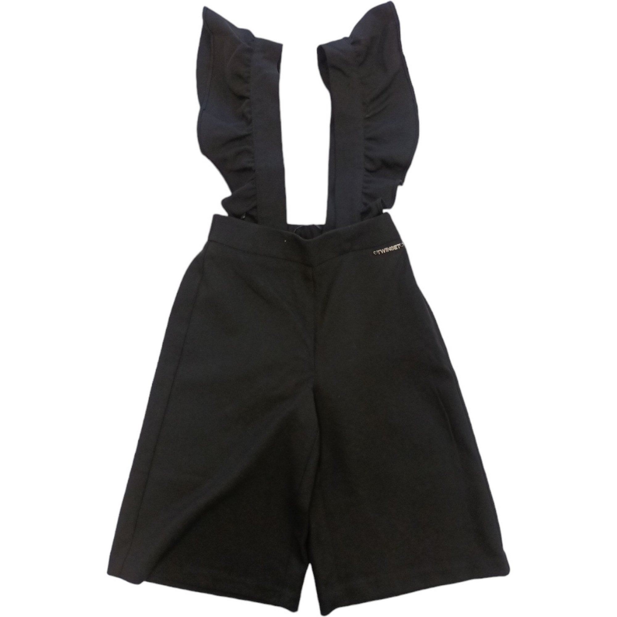 Twinset - Pantalone Salopette Nero 0006 232GJ2056