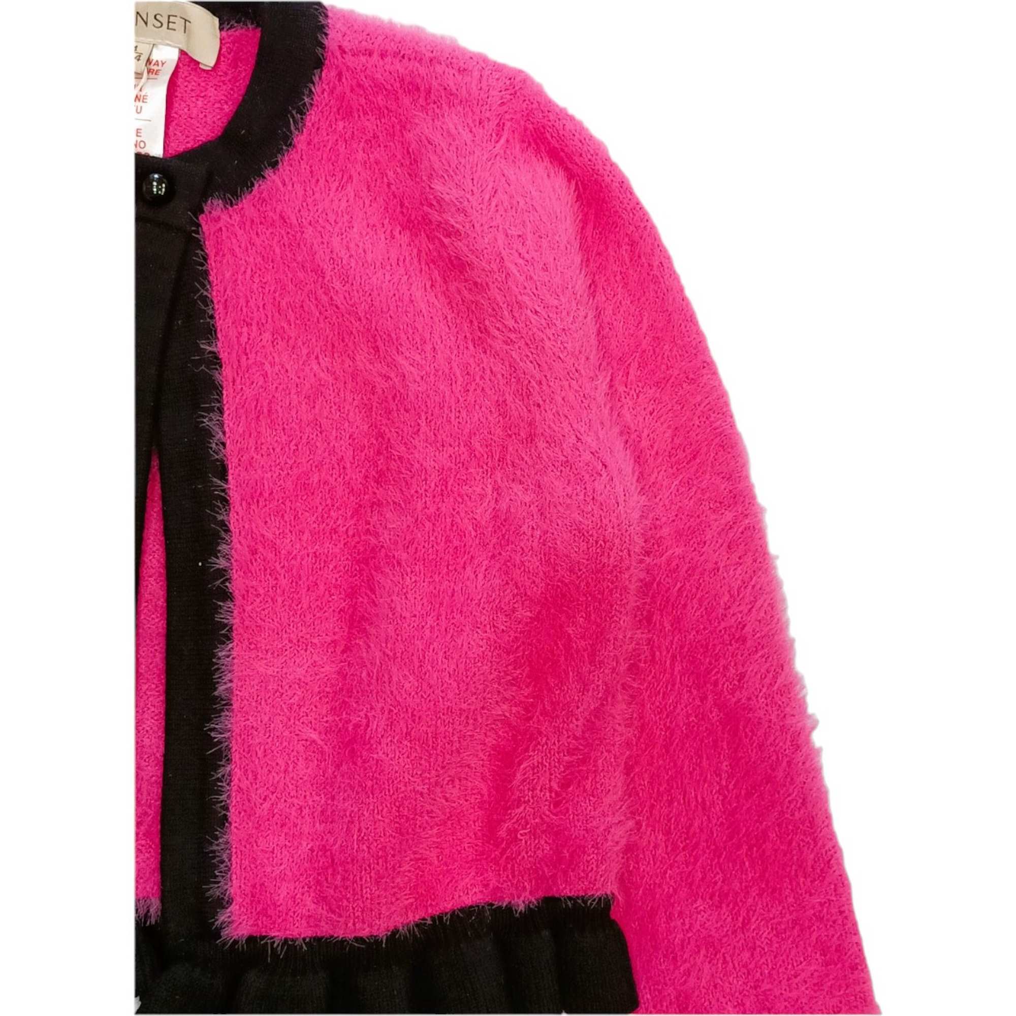 Twinset - Cardigan Fuxia/nero 232GJ3650
