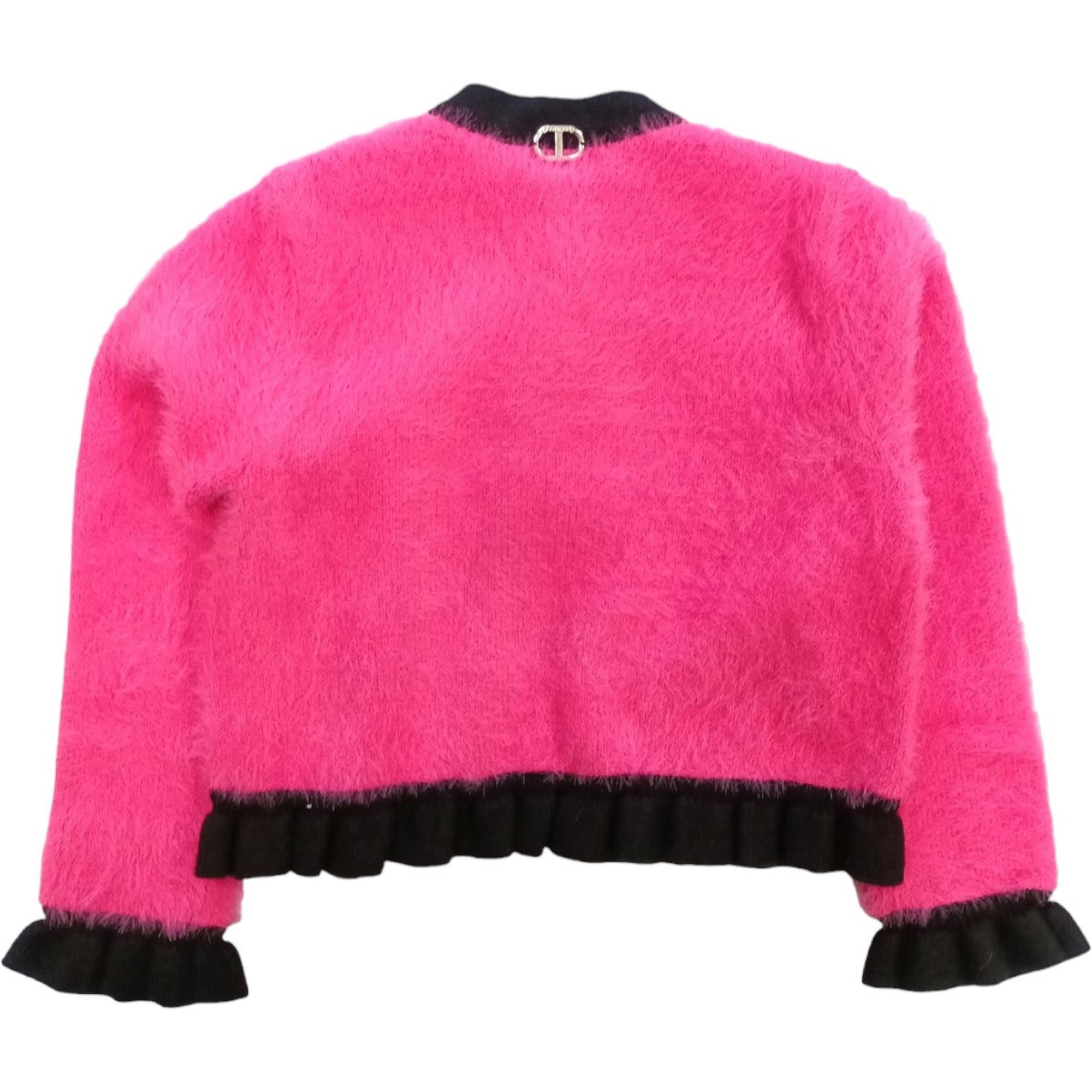 Twinset - Cardigan Fuxia/nero 232GJ3650