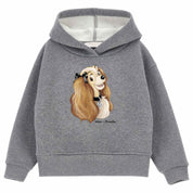 Monnalisa - Felpa C/cappuccio Grigio Lurex 19D609 4005