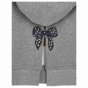 Monnalisa - Felpa C/cappuccio Grigio Lurex 19D609 4005