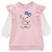 Monnalisa - Abito 9001 Rosa C/orso 39D905 4017
