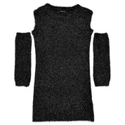Monnalisa - Abito Nero 050 Lurex 49D910 4087