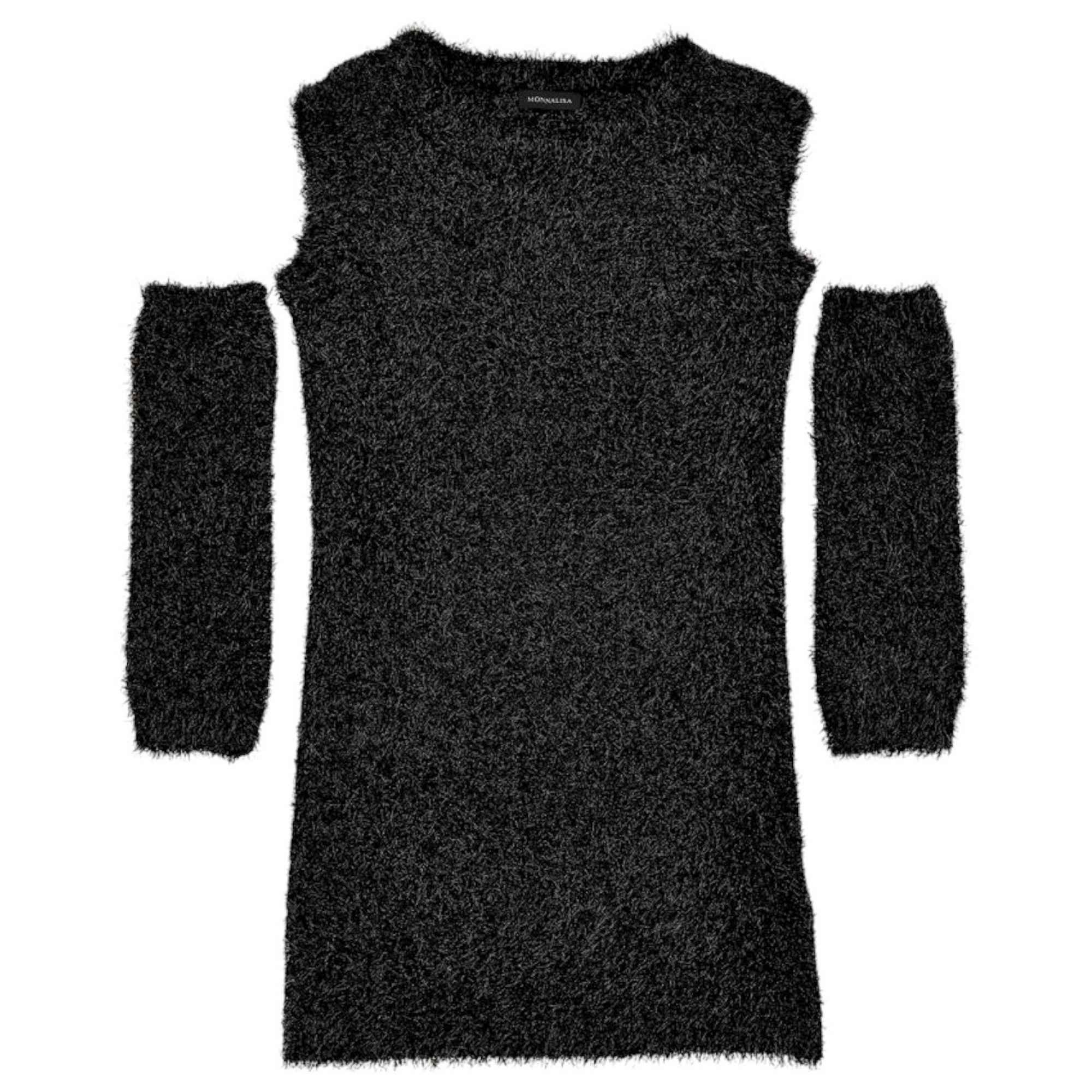 Monnalisa - Abito Nero 050 Lurex 49D910 4087
