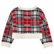 Monnalisa - Maglione Tartan Rosso 4301 19D641 4091