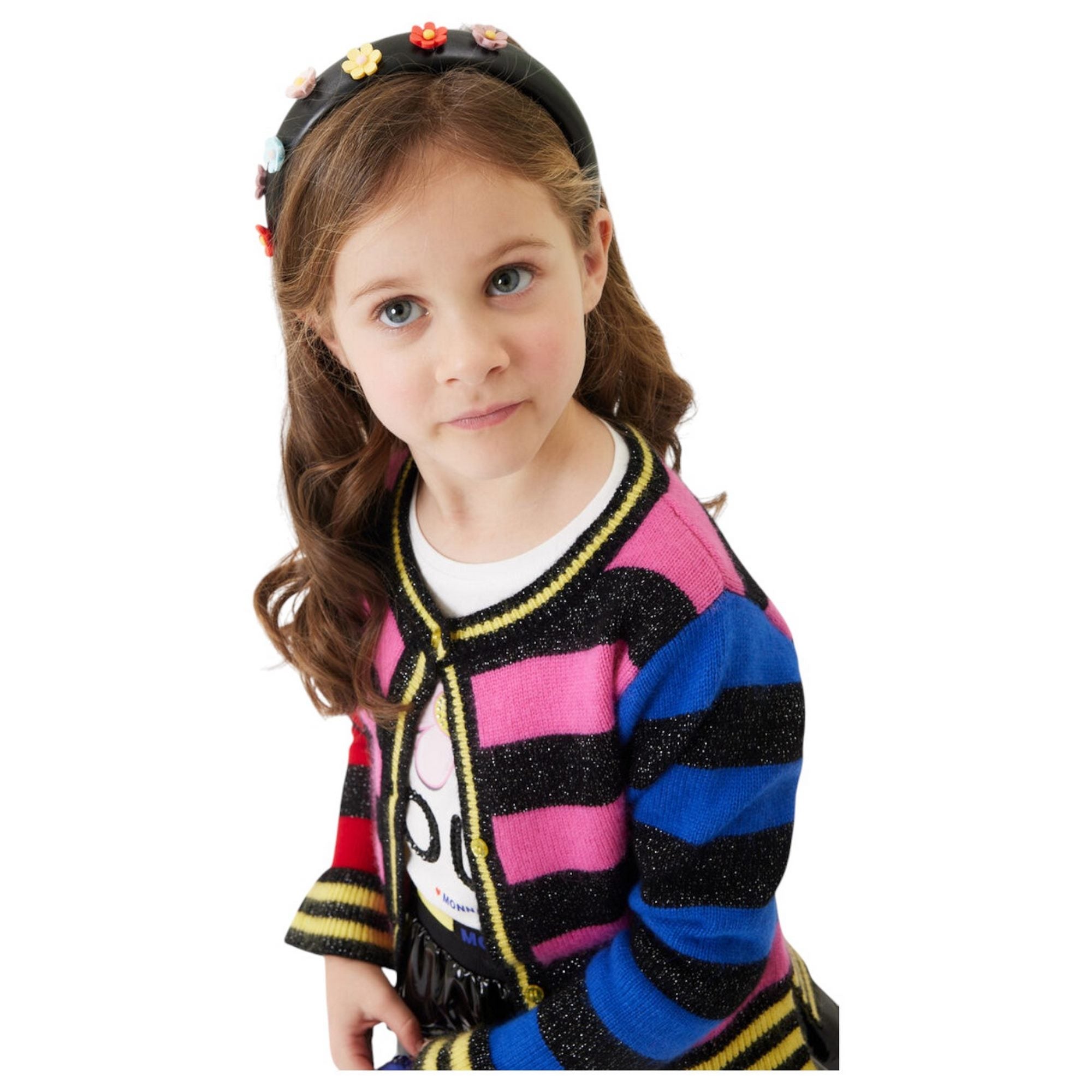Monnalisa - Cardigan 084 Righe Multicolor 19D806 4090
