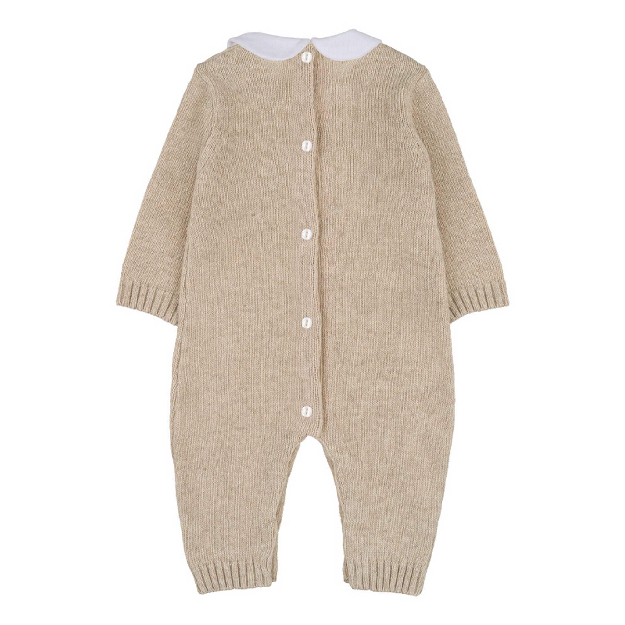 Nanan - Tutina Filo Beige C/orso I24017