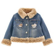 Monnalisa - Giubbotto 055 Denim C/pelliccia E Orsi 39D106 4733