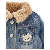 Monnalisa - Giubbotto 055 Denim C/pelliccia E Orsi 39D106 4733
