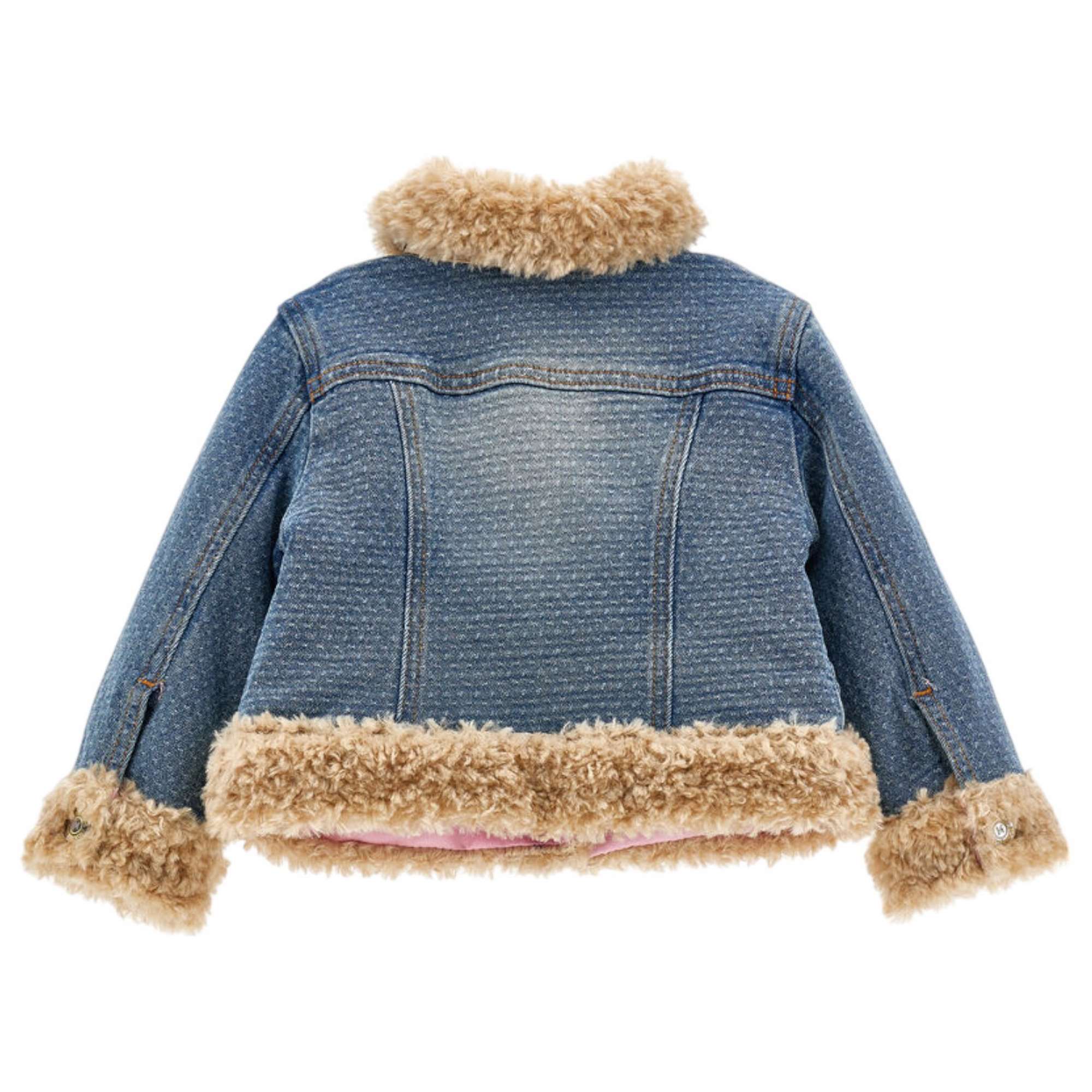 Monnalisa - Giubbotto 055 Denim C/pelliccia E Orsi 39D106 4733
