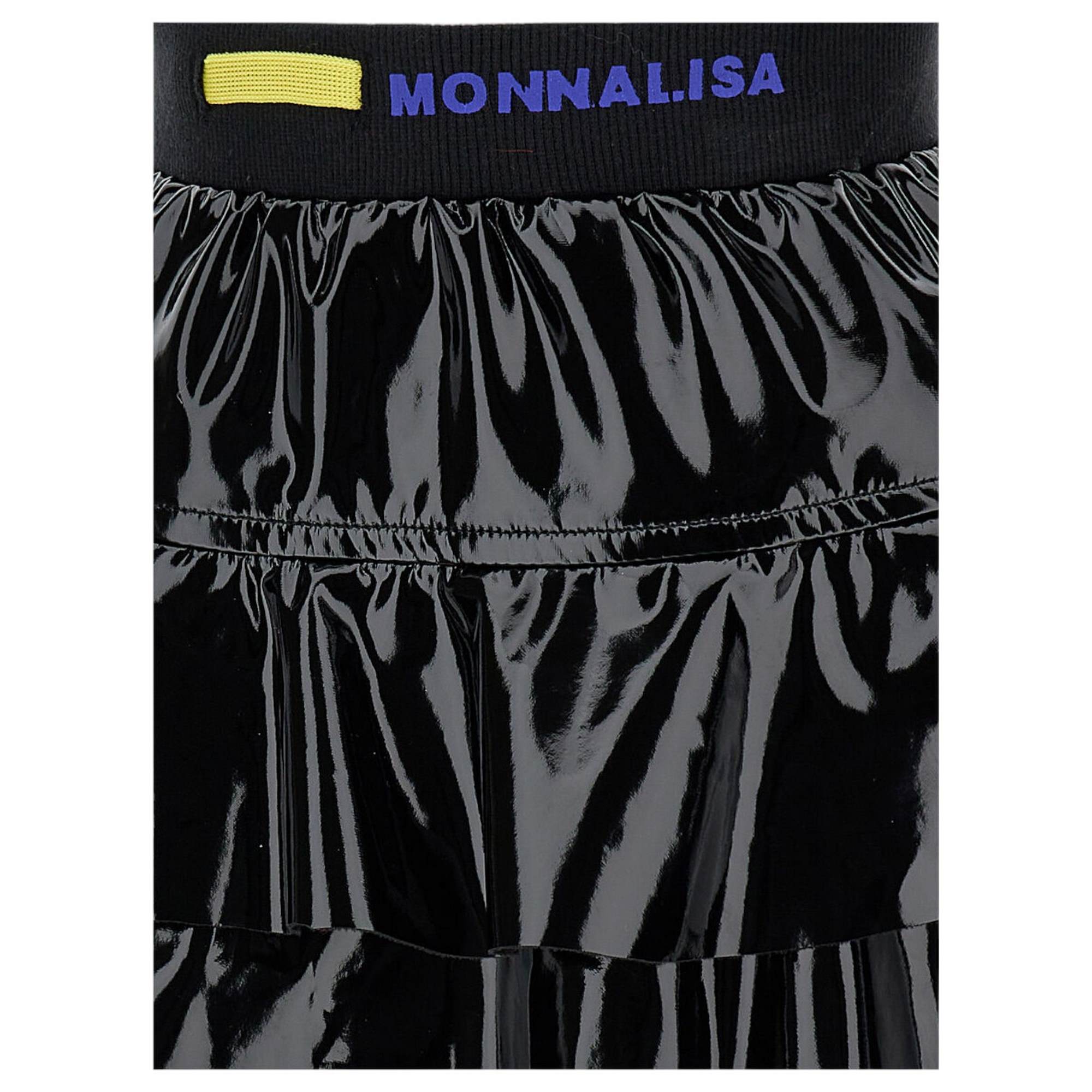 Monnalisa - Gonna Nera 0050 In Vernice 19D704 4730