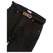 Pinko - Denim Nero C/cintura Logata Oro F4PIJGDP001