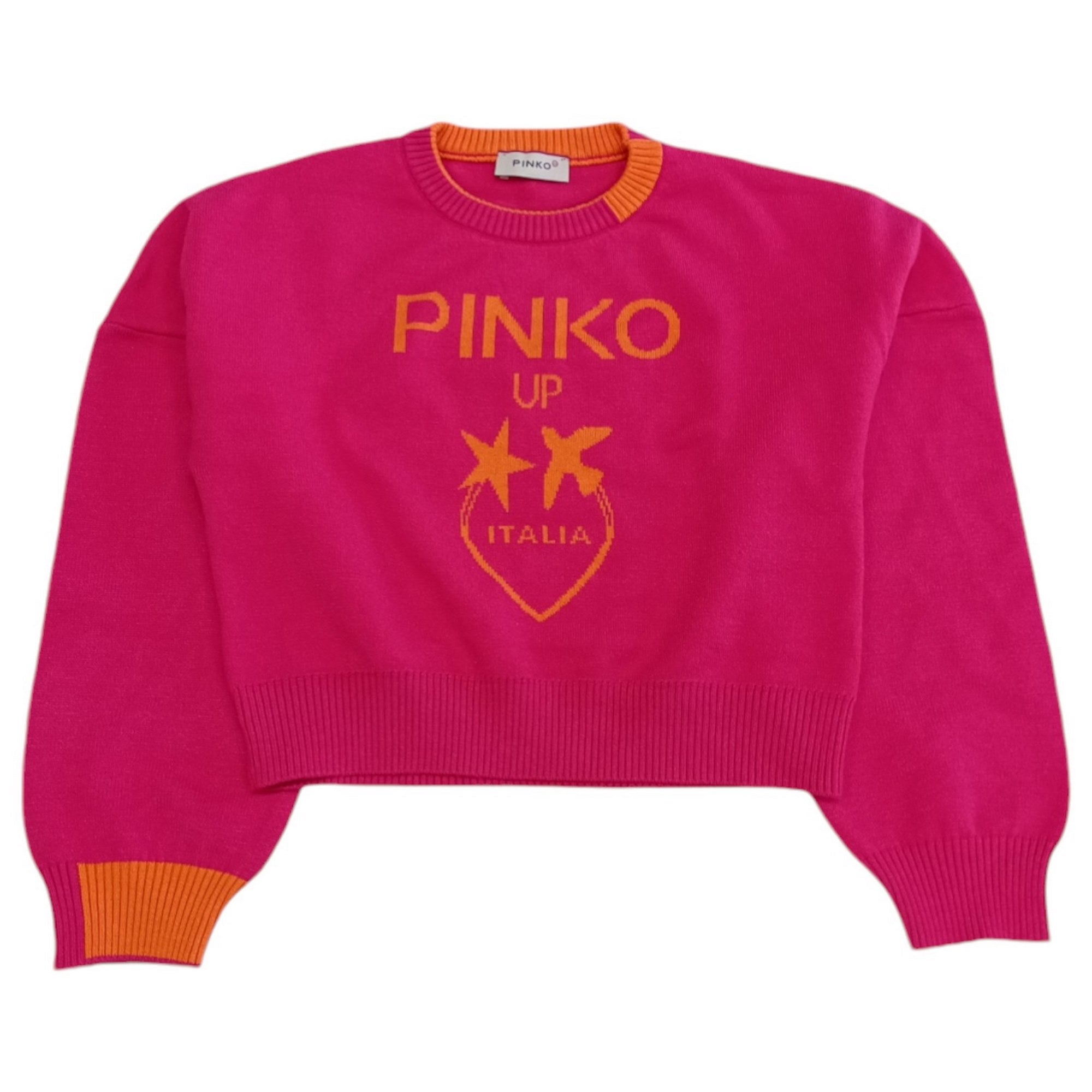 Pinko - Maglione Fuxia/arancio Girocollo F4PIJGP087