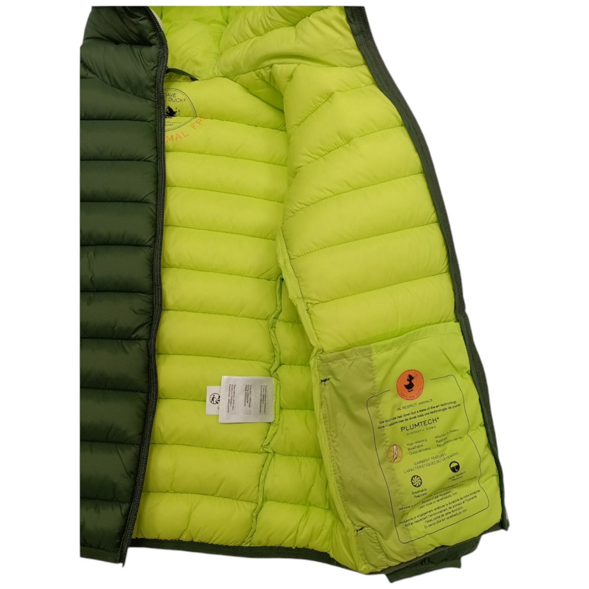 Save The Duck - Giubbotto Verde 50028 Int.fluo J30650B GIGA19