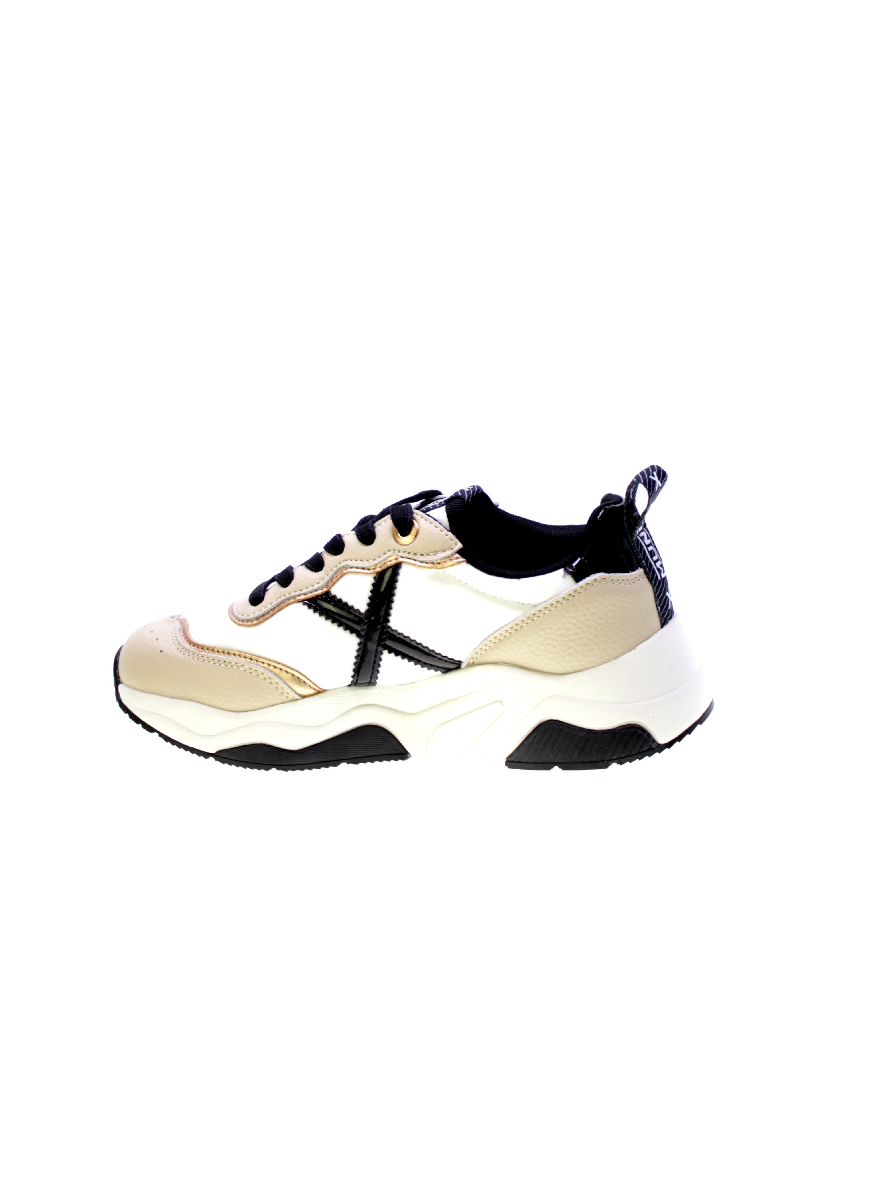 Munich Sneakers Donna Bianco/Beige Wave-105