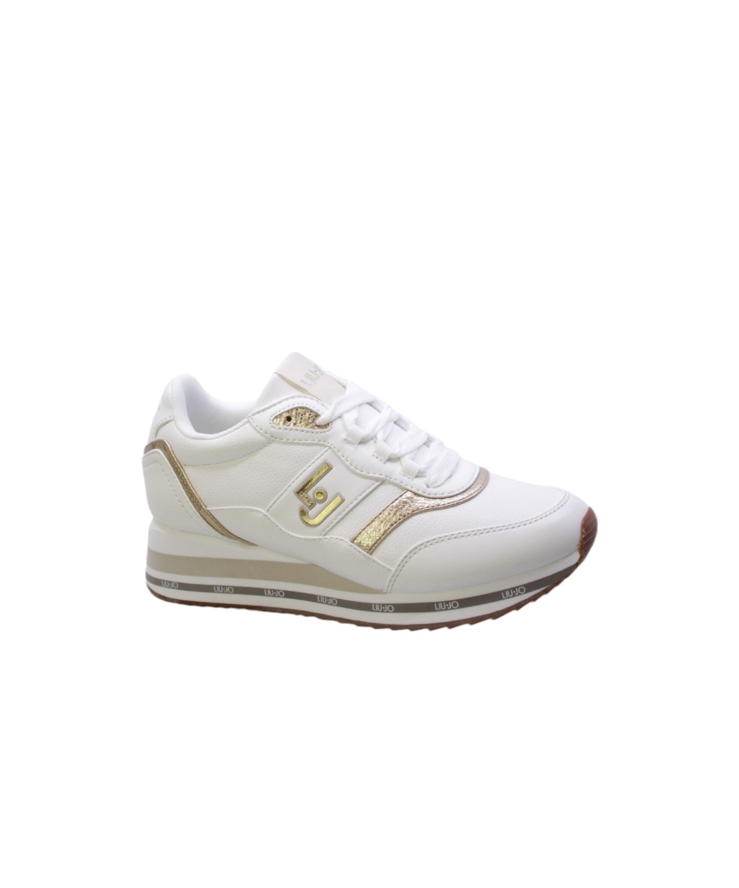 Liu jo Sneakers Donna Bianco/Oro Olivia 822 4f4727ex26903d05