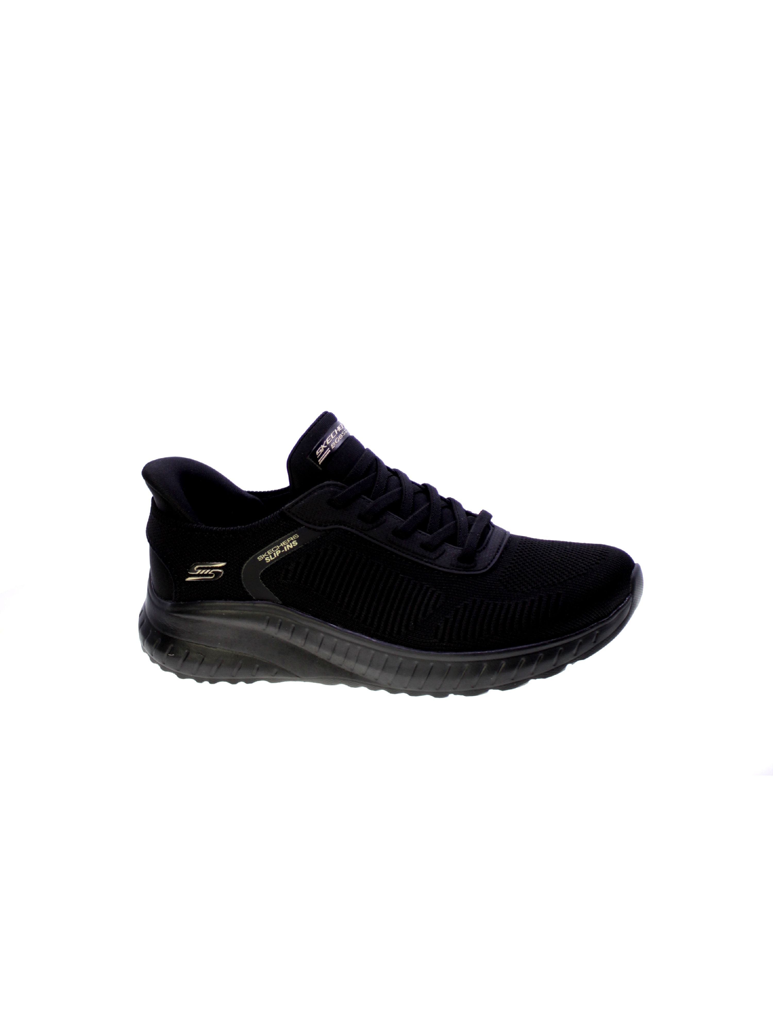 Skechers Sneakers Donna Nero Bobs Squad Chaos Current Muse 117497bbk