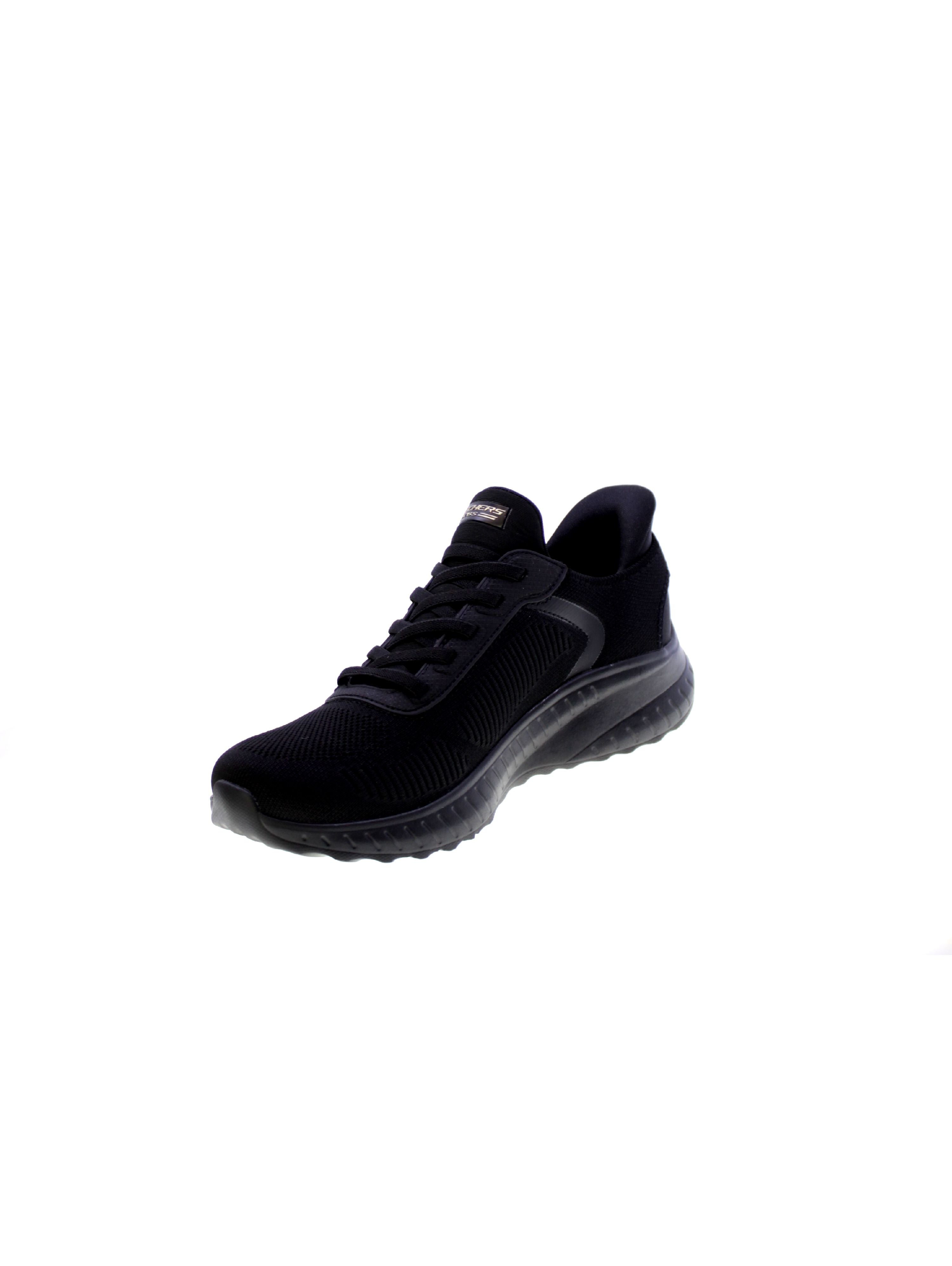 Skechers Sneakers Donna Nero Bobs Squad Chaos Current Muse 117497bbk
