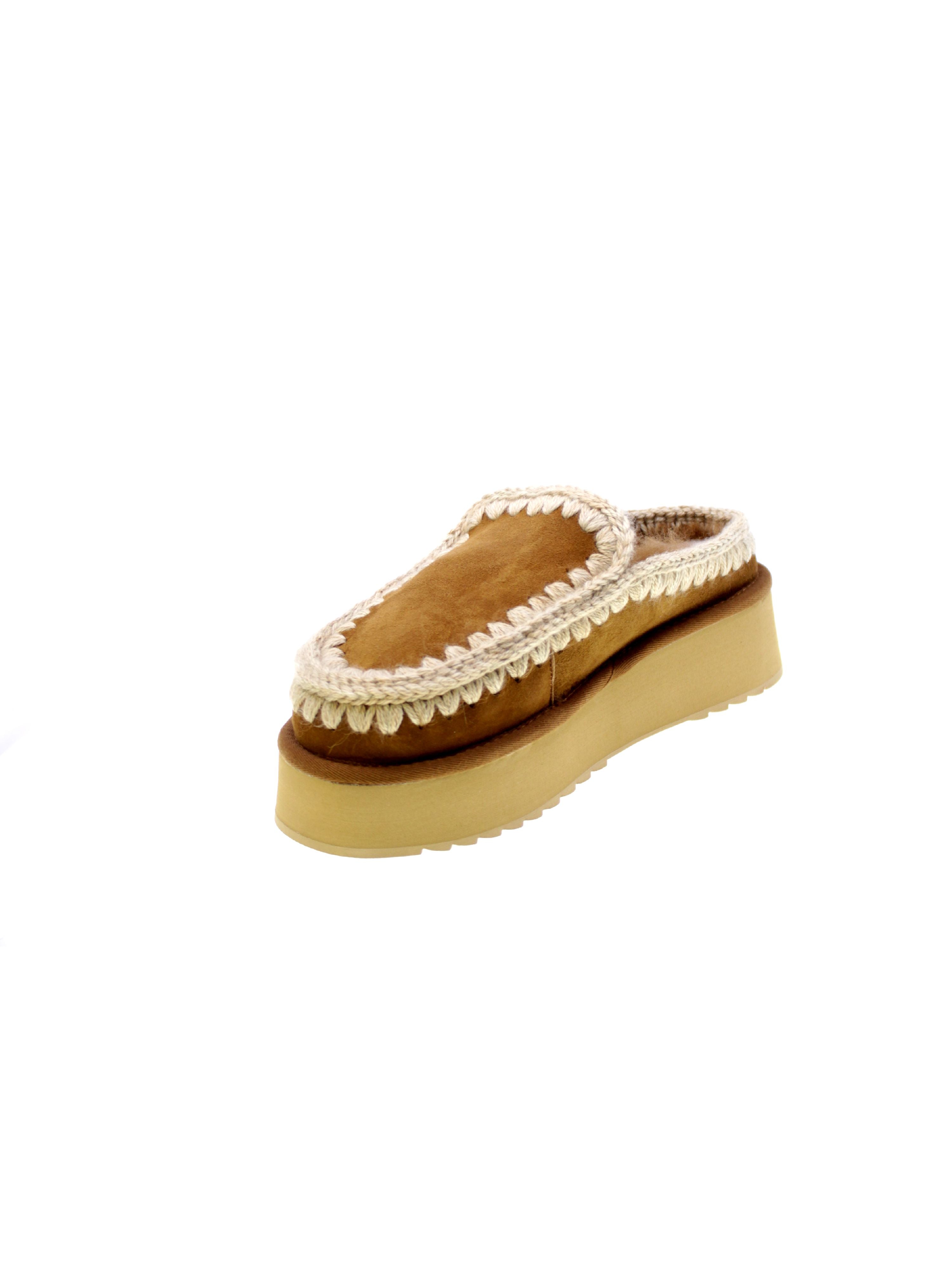 Mou Sabot Donna Marrone Clog Eskimo Platform Mufw681004a/cog