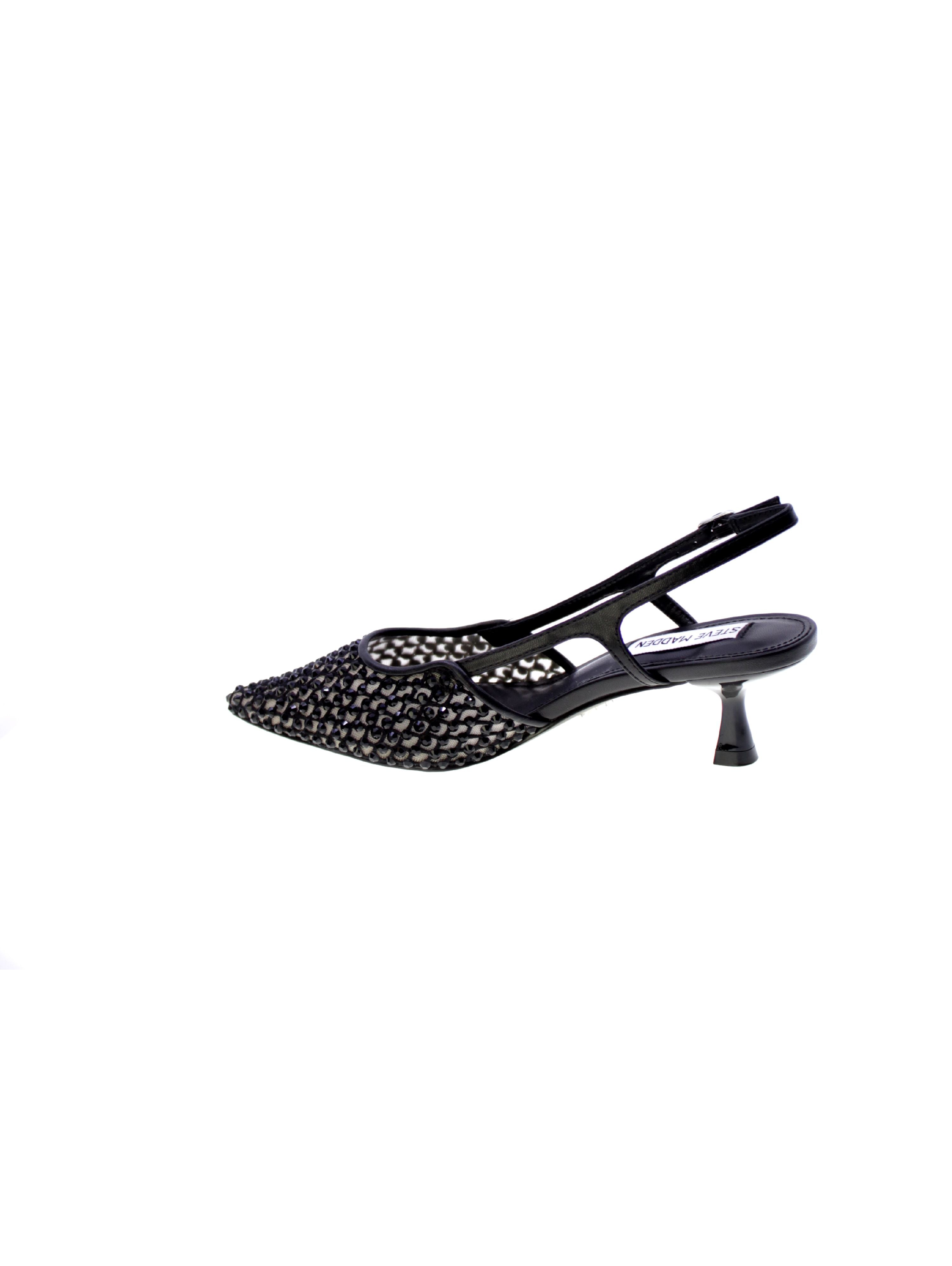 Steve madden Decollete Tallone Aperto Strass Donna Nero Smslegaci-mr
