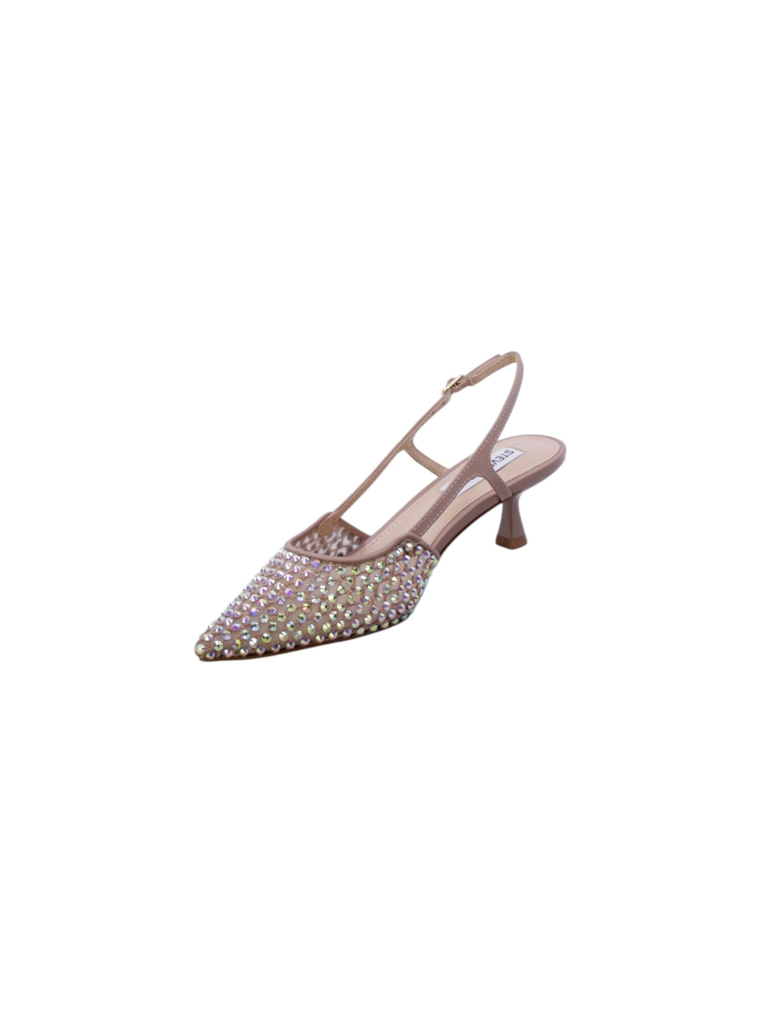 Steve madden Decollete Tallone Aperto Strass Donna Nudo Smslegaci-mr