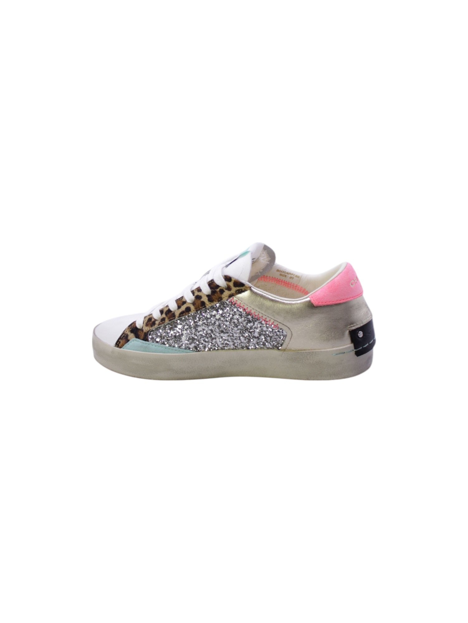Crime london Sneakers Donna Bianco/Arg Distressed 20004pp7b