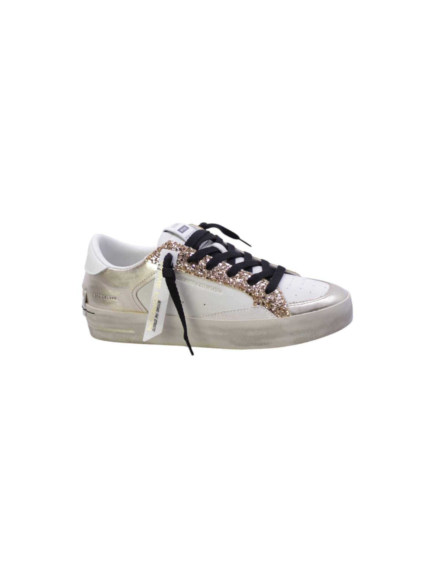 Crime london Sneakers Donna Bianco/Oro Sk8 Deluxe 27107pp6b