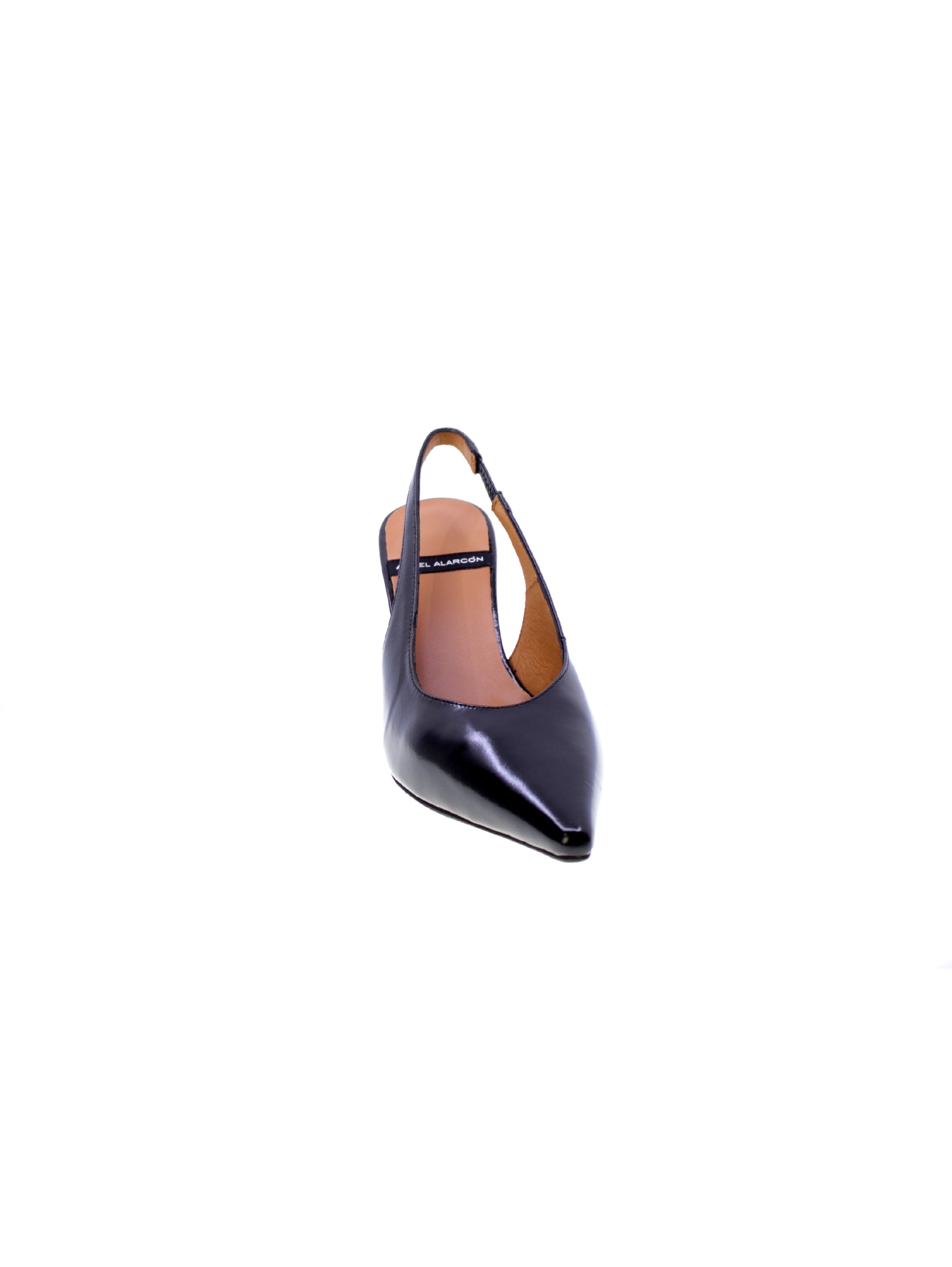 Angel alarcon Decollete Tallone Aperto Donna Nero 25066 Violette