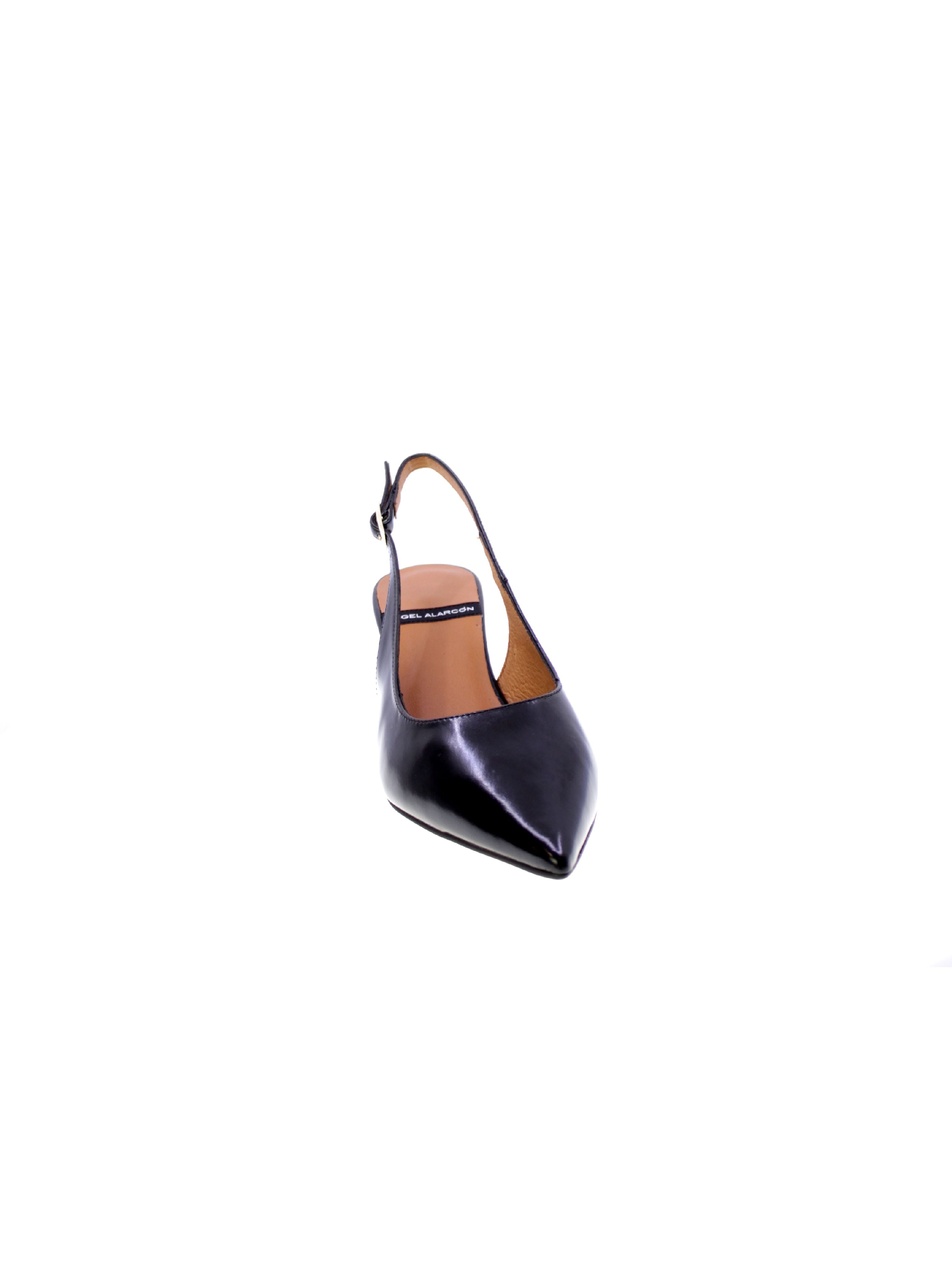 Angel alarcon Decollete Tallone Aperto Donna Nero 25048 Suzanne